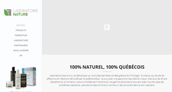Desktop Screenshot of laboratoirenature.com